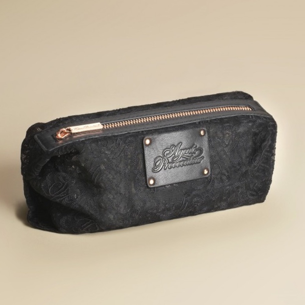 Agent Provocateur Cosmetic Bag luxurious black lace